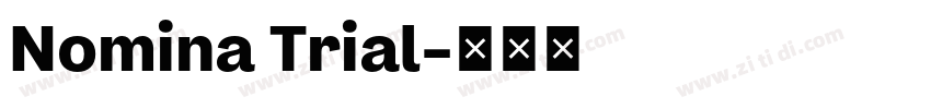 Nomina Trial字体转换